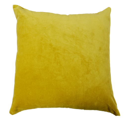 Kirti Finishing Light Green Solid Velvet Cushion Cover 16 inches Set of 5