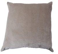 Kirti Finishing Light Gray Solid Velvet Cushion Cover 16 inches Set of 5