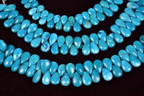 Turquoise Pears Beads