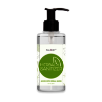 Palmist Herbal Hand Sanitizer - 200ml Transparent Gel | 0% Alcohol, Natural Ingredients, Moisturizing, Cute Pocket Size, 36 Months Shelf Life, Three Fragrance Options