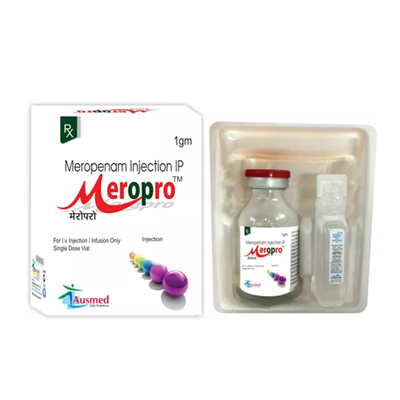 Meropenem Trihydrate IP  1000 mg./MEROPRO