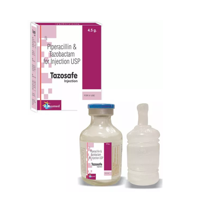 Piperacilin 4gm + Tazobactum 0.5mg./TAZOSAFE 4.5