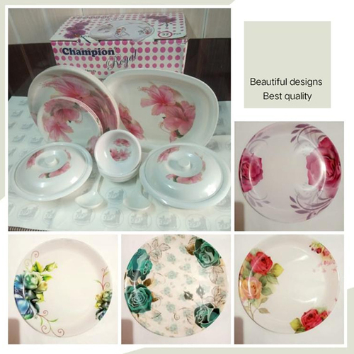 Melamine Champion Royal 32 Pcs Dinner Set - Ceramic Type: Porcelain