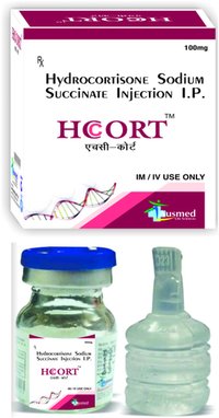 Sterile Hydrocortisone Sodium Succinate USP eq. to Hydrocortisone 100 mg.