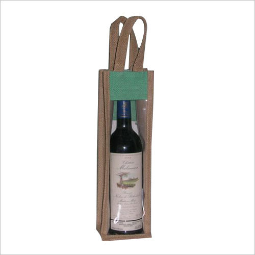 Multi color Jute Wine Bag