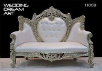 Medieval Style Wooden Sofa - Wood Sagwan, Wood Sheesham, Wood Neem | Multifunctional, Custom Color, Ideal For Weddings And Home Decoration
