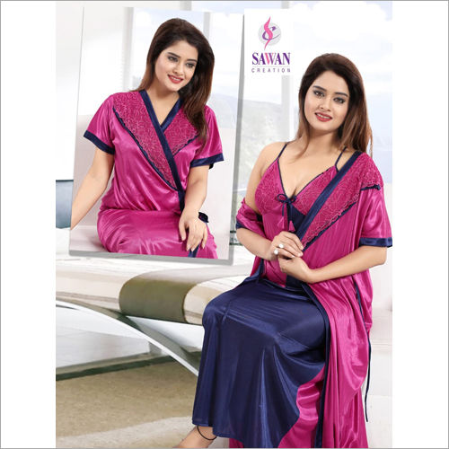 Pink Ladies Modern Night Gown