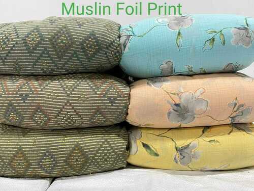 Multicolor Maslin Print Fabrics