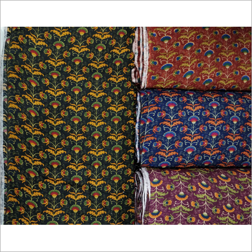 Different Color Available Floral Digital Print Fabric