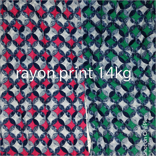 14 Kg Rayon Printed Fabric