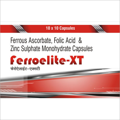 Ferrous Ascorbate Folic Acid and Zinc Sulphate Monohydrate Capsules