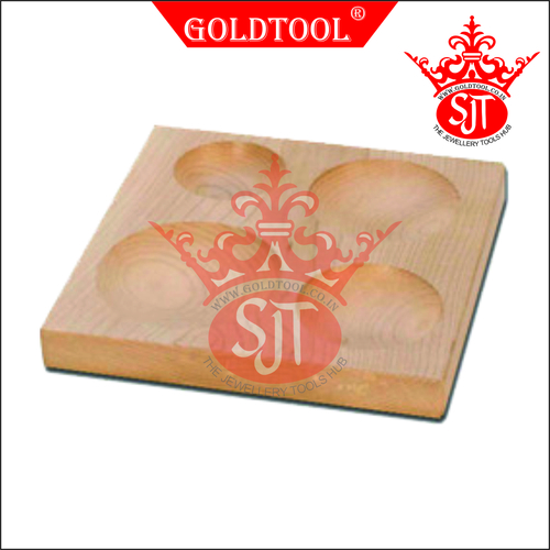 Gold Tool 4 Cavity Wooden Block Plate
