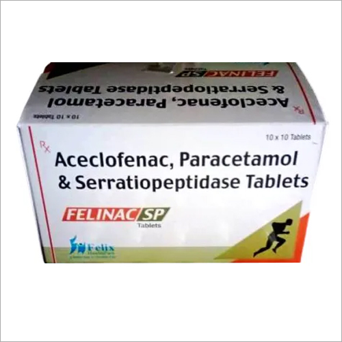 Aceclofenac Paracetamol and Serratiopeptidase Tablets