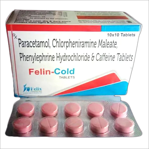 Paracetamol Chlorpheniramine Maleate Phenylephrine Hydrochloride and Caffeine Tablets