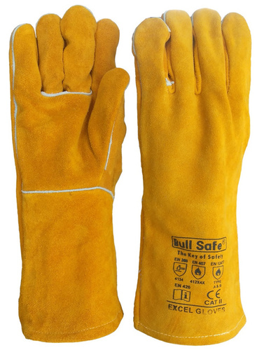 Excel Leather Hand Gloves Length: 14 Inch Inch (In)