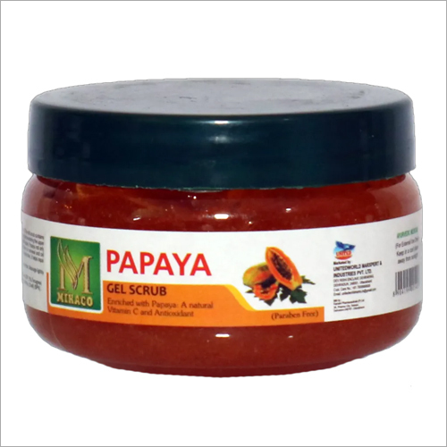 Papaya Gel Scrub - Herbal Gel Formula for All Skin Types | Nourishing Papaya Extracts for Smooth, Glowing Facial Skin