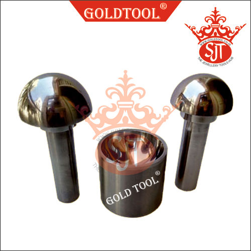 Low Noise Gold Tool Extra Large Cupola Dapping Punch Set 3