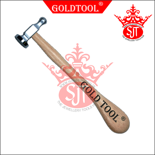 Gold Tool Hammer Chasing With Handle