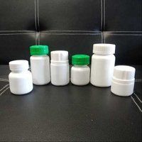 Plastic Tablet Bottle - Synthetic Plastic, 100 Ml Size, Milky White Color | Child-lock And Simple Cap, Easy Open End, 2-week Warranty