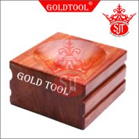 High Performance Gold Tool Hard Wood Dapping Block
