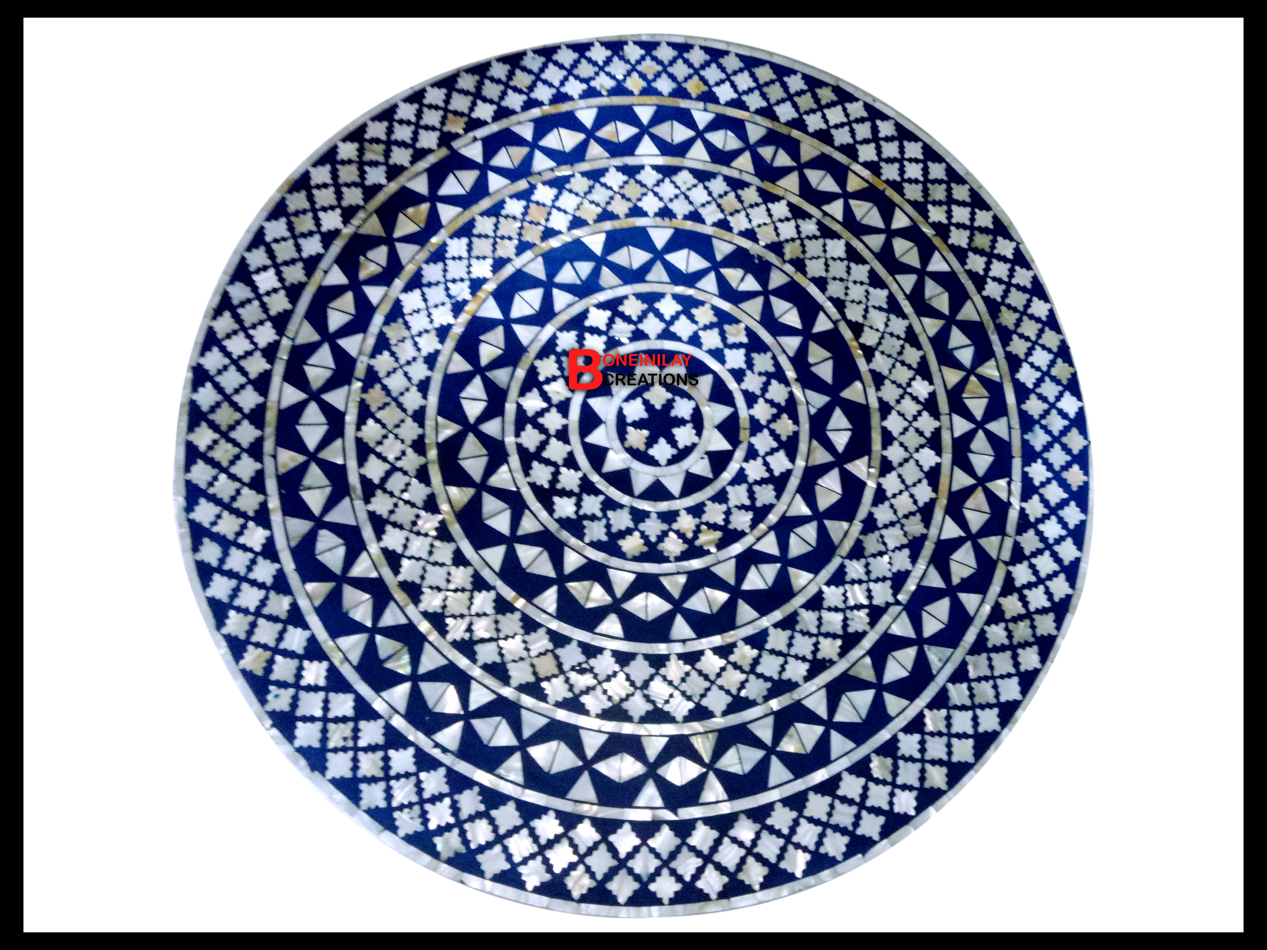 Mother Of Pearl Round Coffee Table