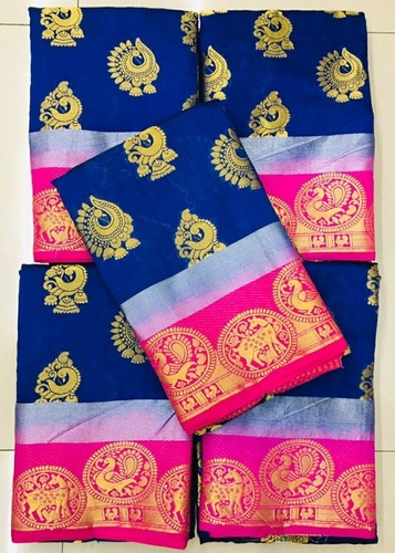 CHIT PALLU PRINTED SAREE