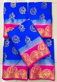 CHIT PALLU PRINTED SAREE