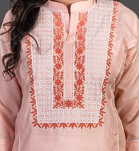 Cotton Chikan Kurti
