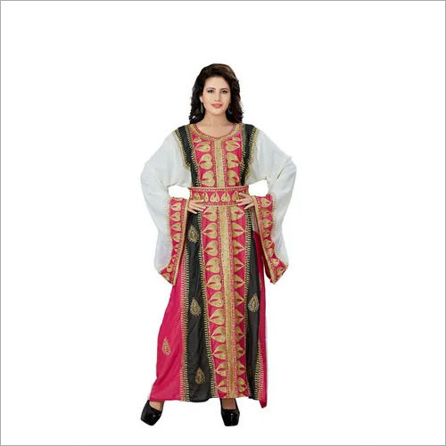 Gorgeous Takchita Moroccan Fancy Arabic Embroidered Kaftan for Women