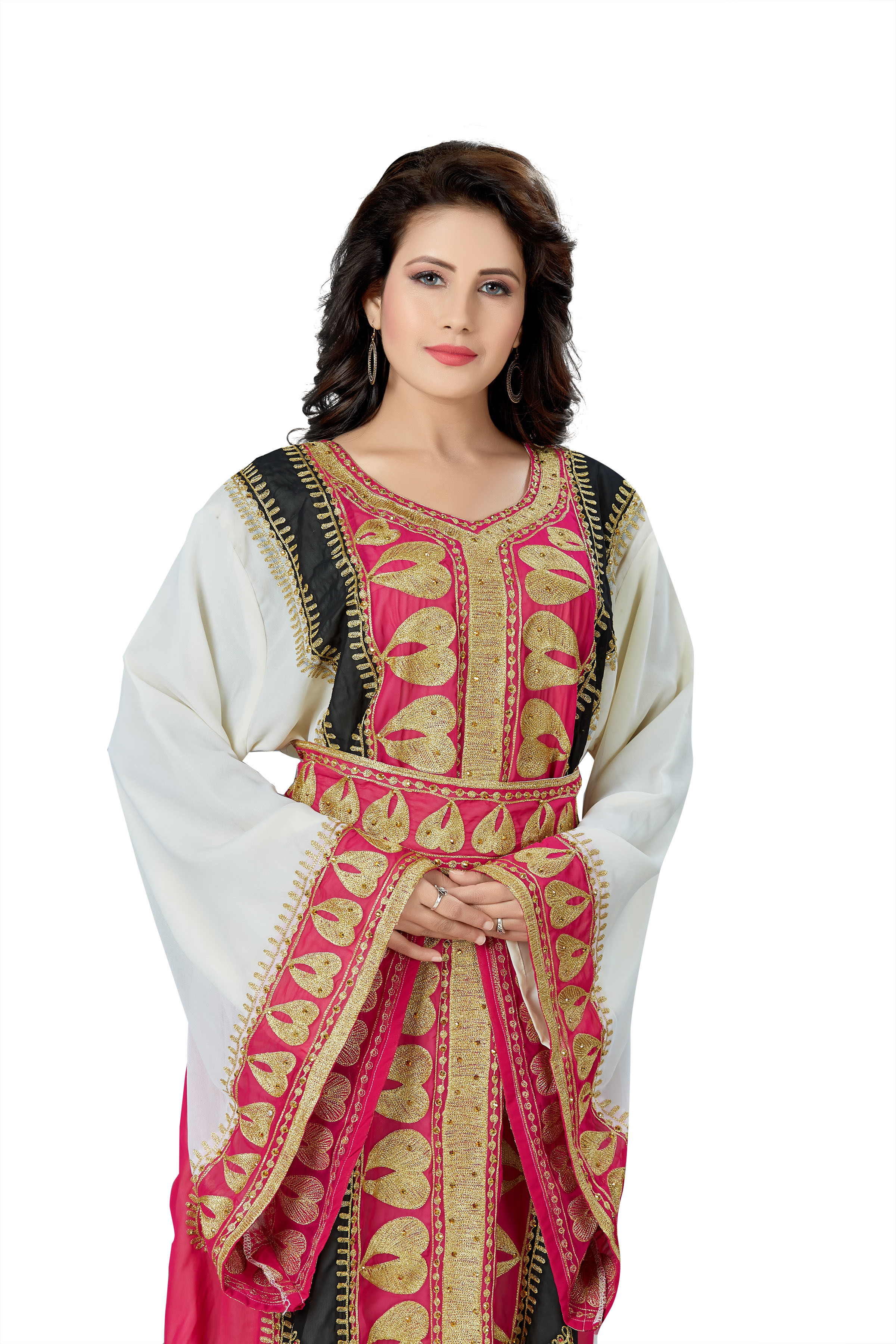 Gorgeous Takchita Moroccan Fancy Arabic Embroidered Kaftan for Women