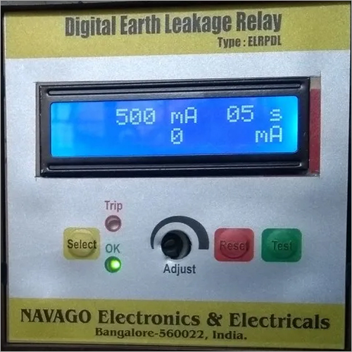 Digital Earth Leakage Relay Operate Time: Adjustable From 0 To 50 Secs Seconds