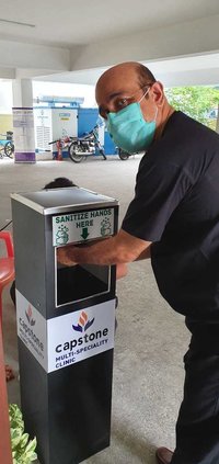 Stand Alone Automatic Sanitizer Dispenser
