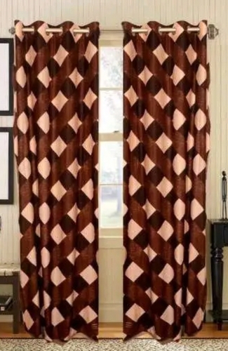 Red Pink Green Blue Fancy Curtain At, Red And Brown Curtains