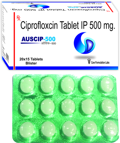 Ciprofloxacin Hydrochloride IP 500 mg./AUSCIP-500