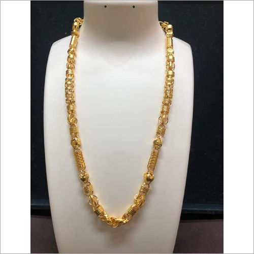 Golden Ladies Hallow Chain