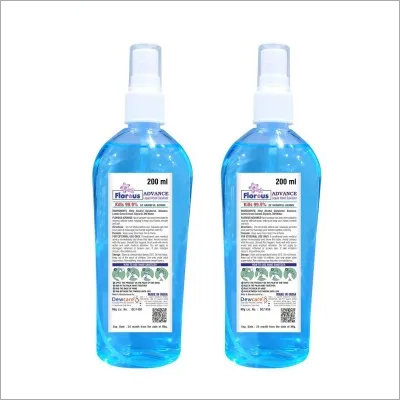 200 ML Liquid Hand Sanitizer - Non-Irritant Formula, Alcohol-Based, Pleasant Fragrance | Suitable for All Ages, Multi-Purpose Use, Anti-Bacterial