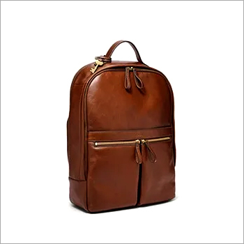 Brown Leather Backpack Bag