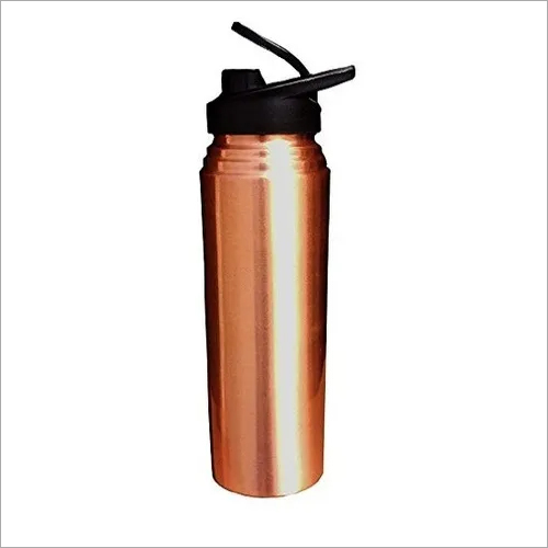 Copper Water Bottle with flip top cap