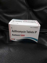 Azithromycin Tablets - Azithromycin Dihydrate Ipequivalent To Anhydrous Azithromycin 500 Mg, Suitable For Adults With Throat Infection, 100 Tablets