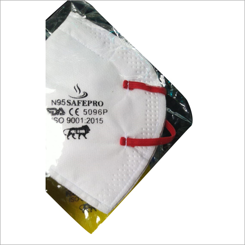 N95 SafePro Air Respirator Face Mask - Unisex, White | For Safety Purpose in Medical and Personal Applications