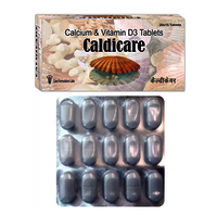 Calcium Carbonate 500mg + Vit. D3 IP 250 I.U./CALDICARE