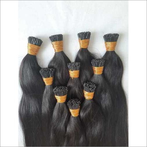 Black Keratin  human hair extensions