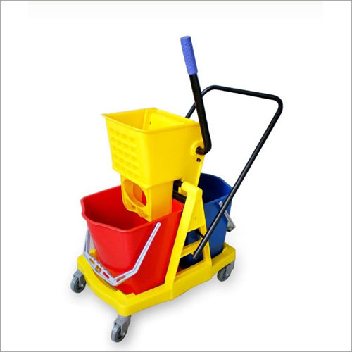 30 Ltr Double Bucket Wringer Trolley Application: Housekeeping