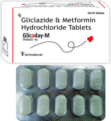 Gliclazide IP 80mg. + Metformin Hydrochloride IP 500mg/GLICADAY-M