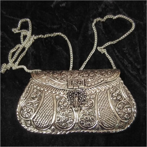 Gold metal Clutch - Desi Royale