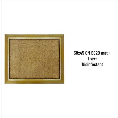 SANI COIR MAT BC20 (38 X 45CM) WITH RUBBER TRAY + .5LTR DISINFECTANT