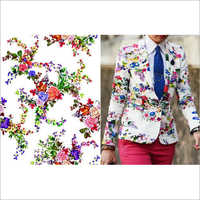 Digital Print Blazer Fabric - Color: Multi-color