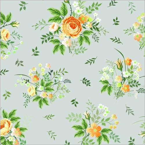 Digital Printed Floral Design Fabric