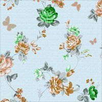 Fancy Digital Print Floral Design Fabric