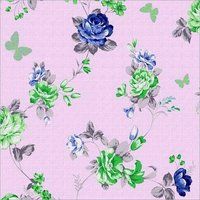 Fancy Digital Print Floral Design Fabric